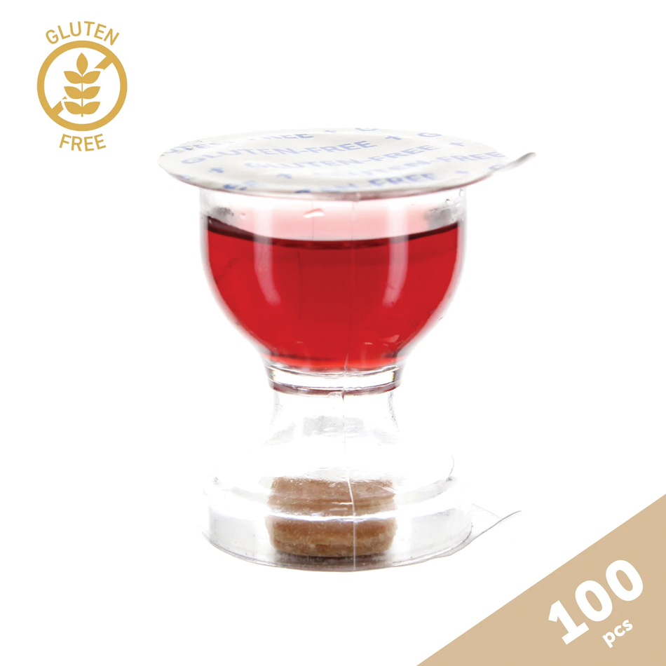 Sacramental Wine & Gluten Free Bread Chalice Pack of 100