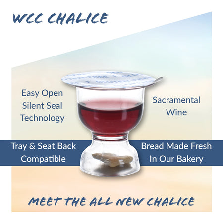 Sacramental Wine & Gluten Free Bread Chalice-Pack of 600 by WCC, product view 5