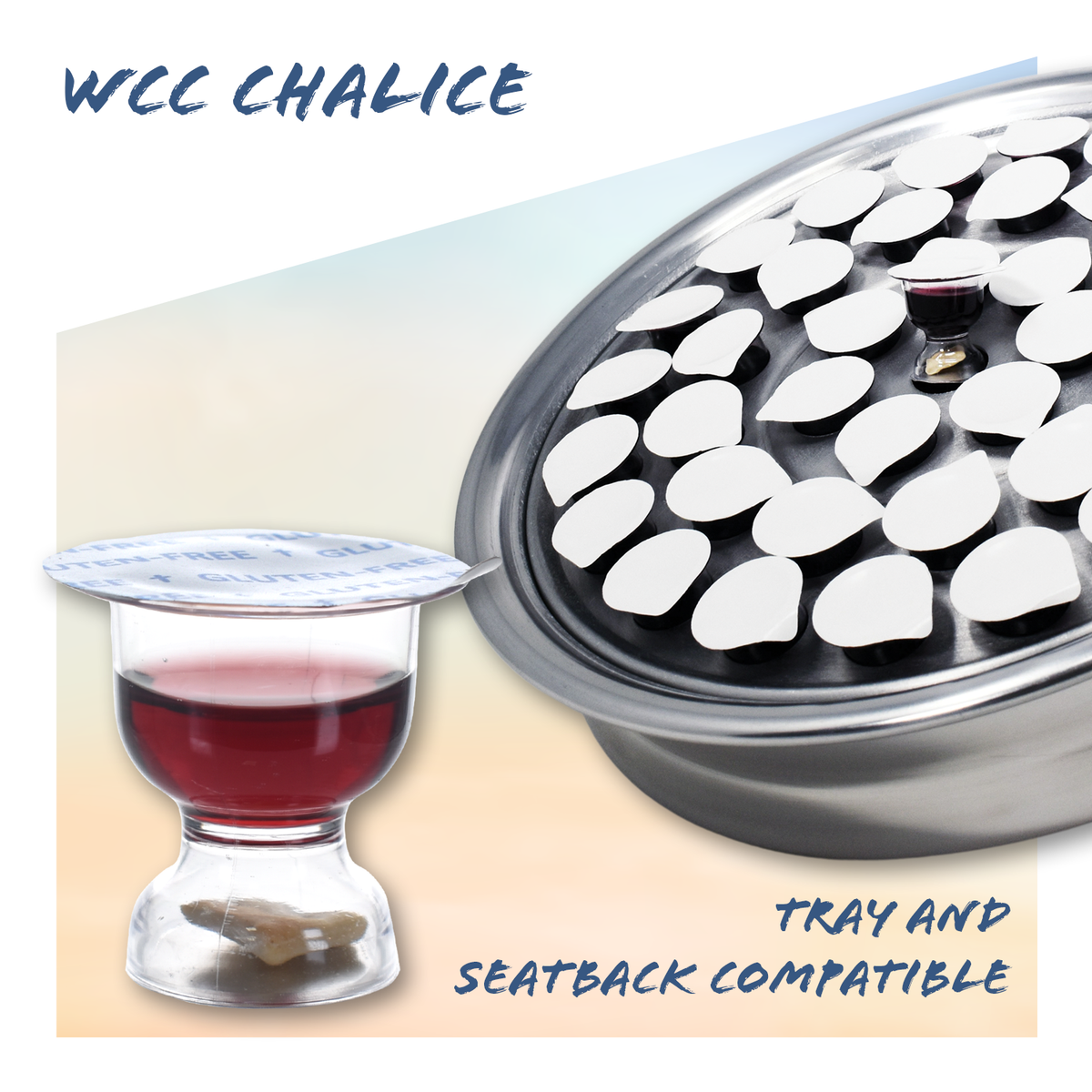 Sacramental Wine & Gluten Free Bread Chalice-Pack of 600 by WCC, product view 6