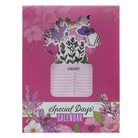 Bloom in His Grace Special Days Calendar - 2 Corinthians 12:9 by Christian Art Gifts