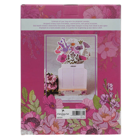 Bloom in His Grace Special Days Calendar - 2 Corinthians 12:9 by Christian Art Gifts, product view 2