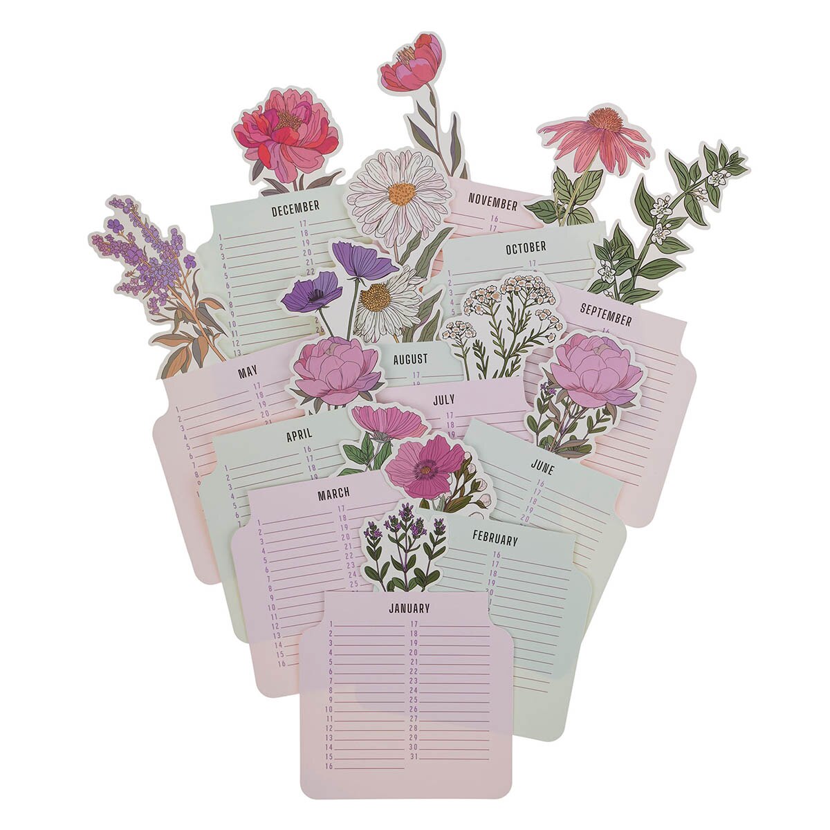 Bloom in His Grace Special Days Calendar - 2 Corinthians 12:9 by Christian Art Gifts, product view 6