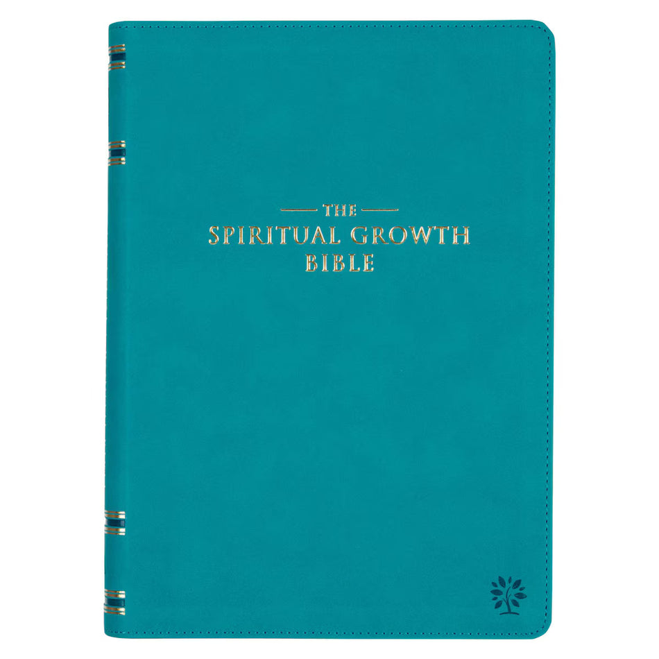 Teal Faux Leather Spiritual Growth Bible