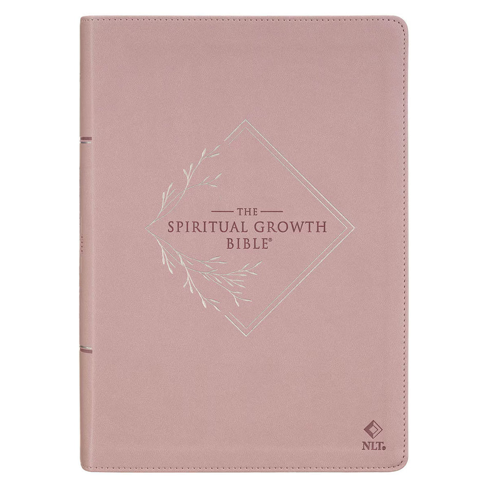 Dusty Mauve Faux Leather Spiritual Growth Bible