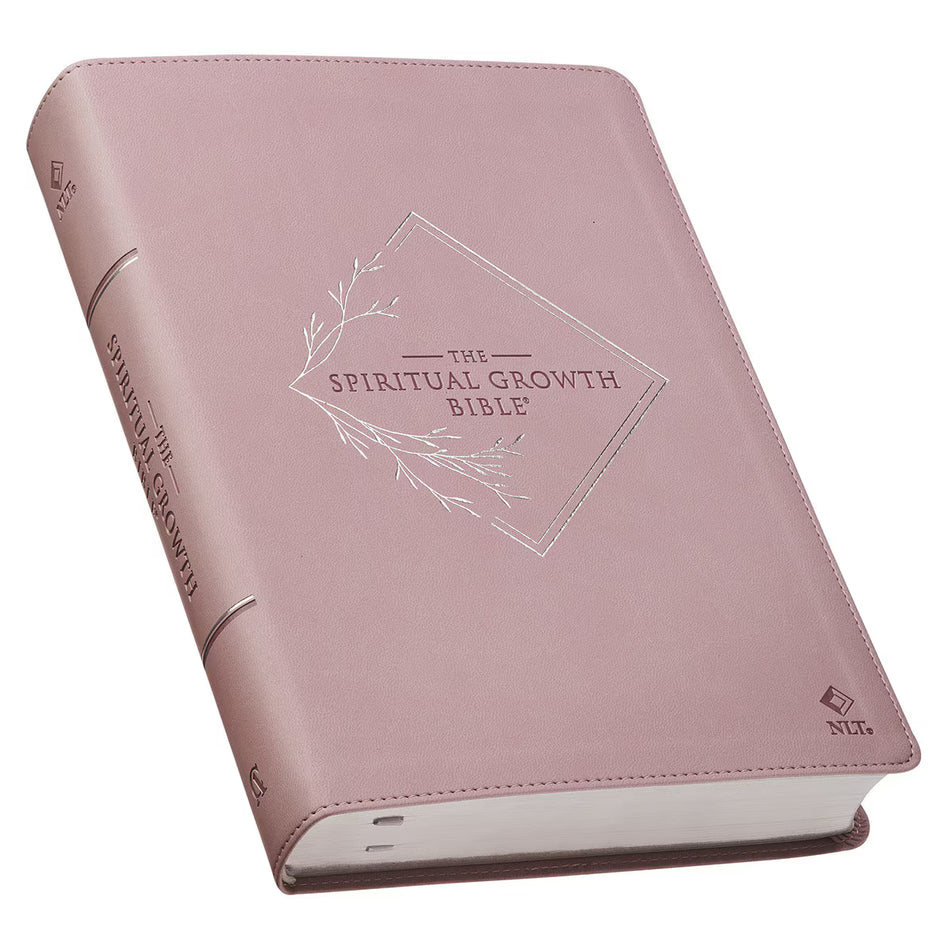 Dusty Mauve Faux Leather Spiritual Growth Bible