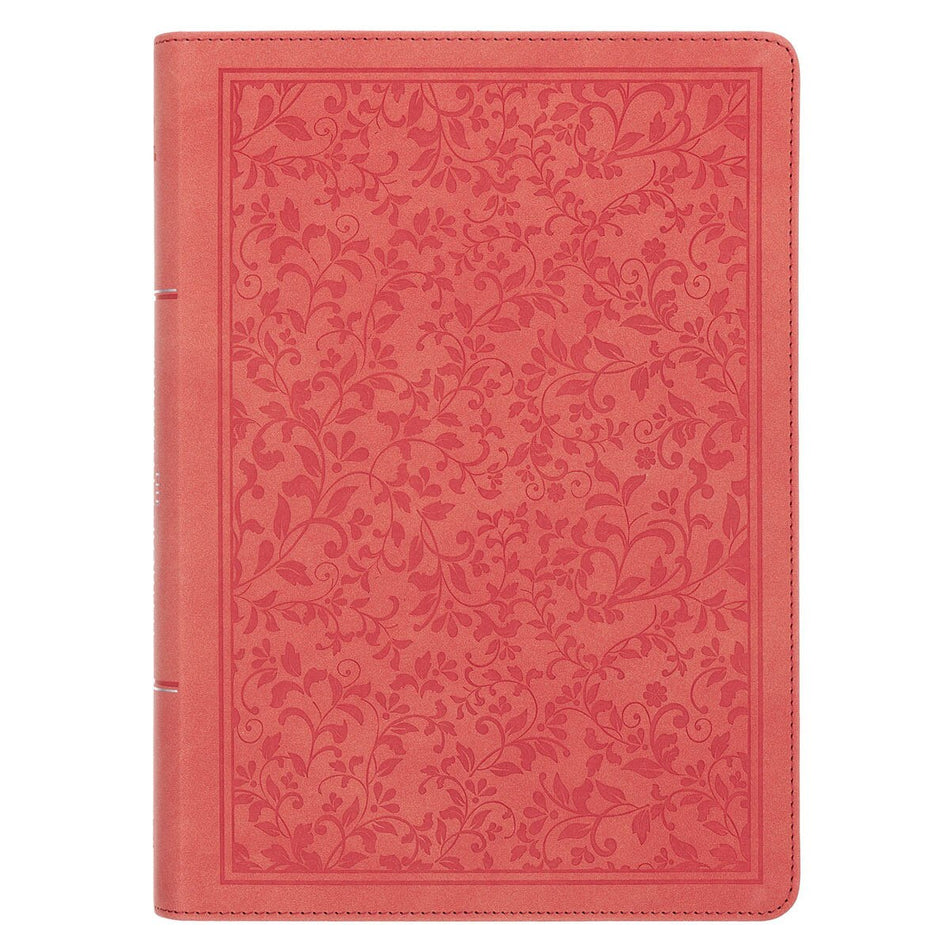 Coral Vine Faux Leather Spiritual Growth Bible