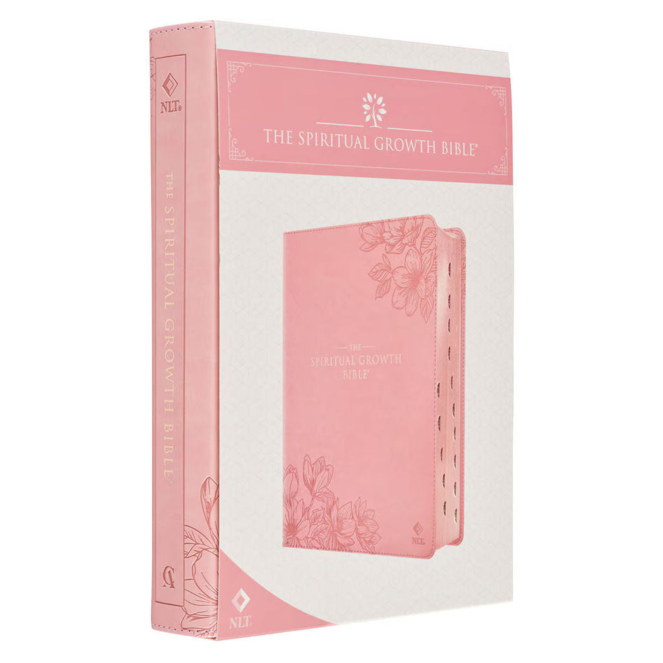 Pink Magnolia Faux Leather Spiritual Growth Bible
