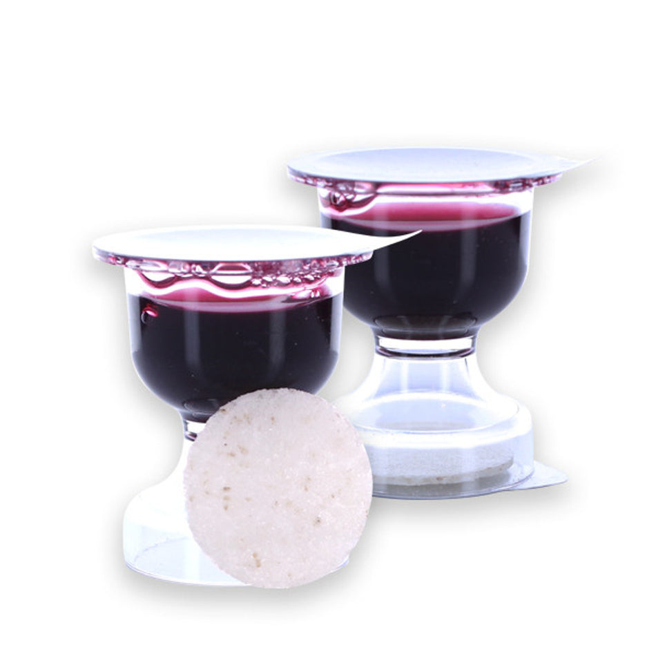 World Communion Chalice Concord Grape Juice and Whole Wheat Wafer - 1200 units