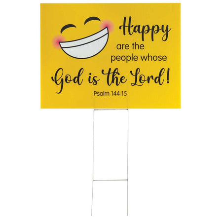 Yard Sign Smile Happy Are The People by Dicksons