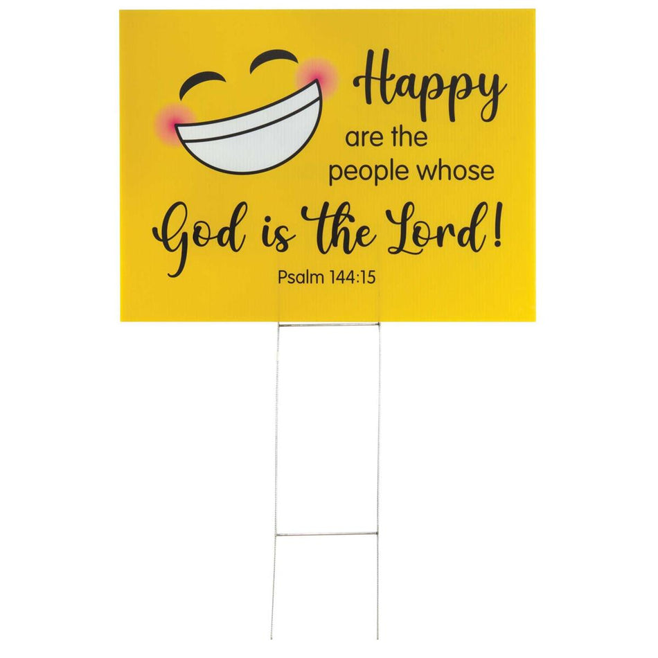 Yard Sign Smile Happy Are The People by Dicksons