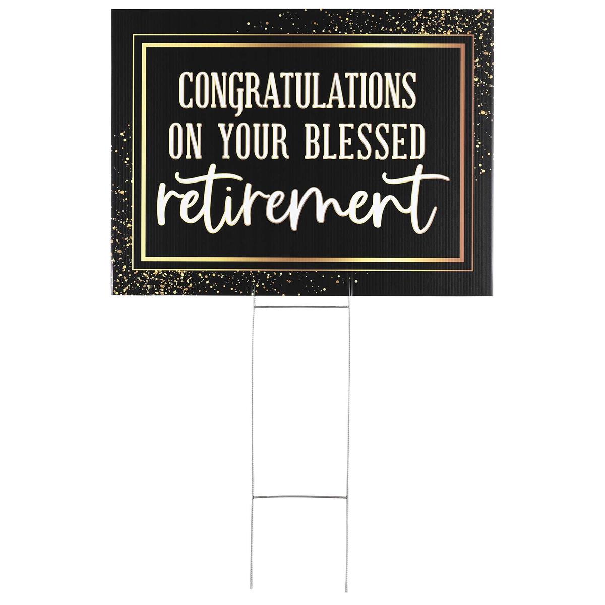 Yard Sign Retirement Congratulations by Dicksons