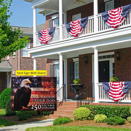 Yard Sign One Nation Under God Eagle by Dicksons, product view 2