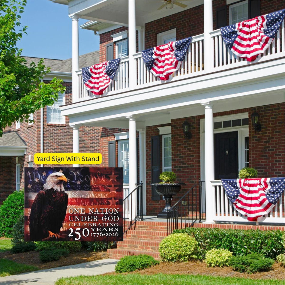 Yard Sign One Nation Under God Eagle by Dicksons, product view 2