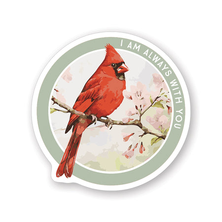 With You Cardinal Circle Stickers by Anchor Christian Distributors