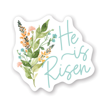 He Is Risen Bouquet Spring Vinyl Stickers by Anchor Christian Distributors
