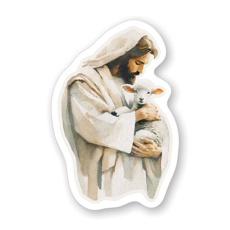 Jesus Holding Lamb Stickers by Anchor Christian Distributors