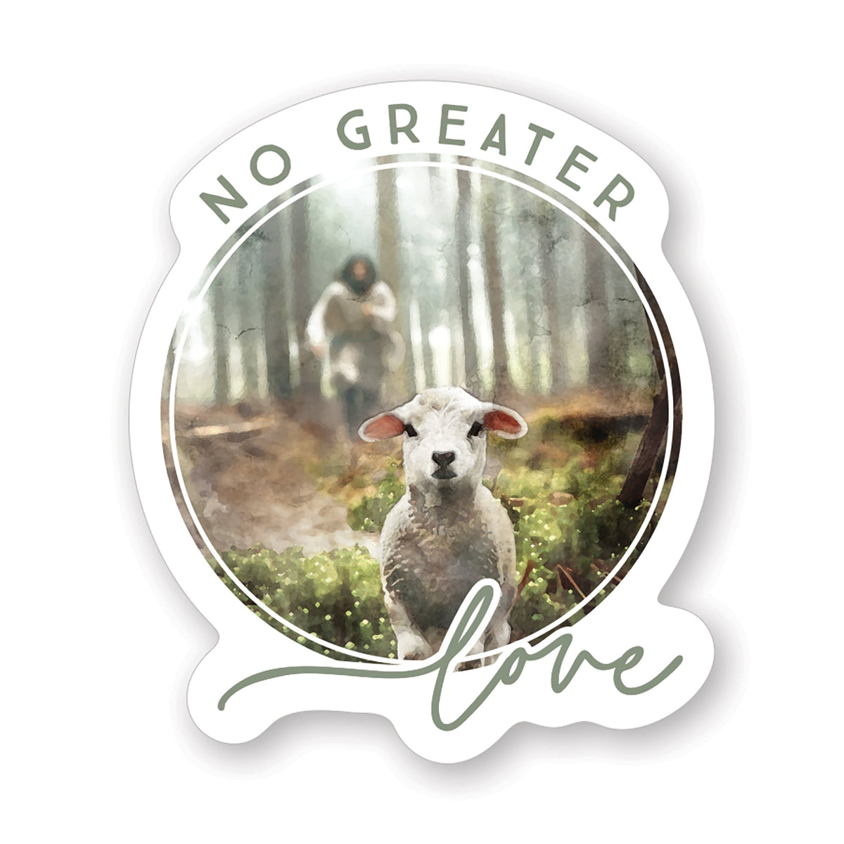 Greater Love Lamb Stickers by Anchor Christian Distributors