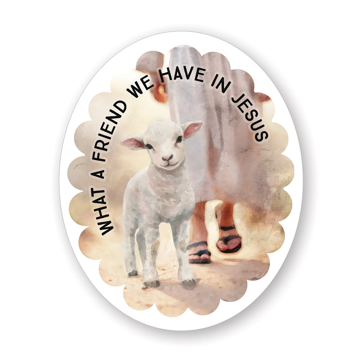 Friend In Jesus Lamb Stickers by Anchor Christian Distributors