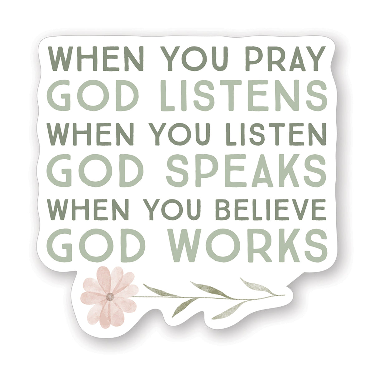 When You Pray God Stickers by Anchor Christian Distributors