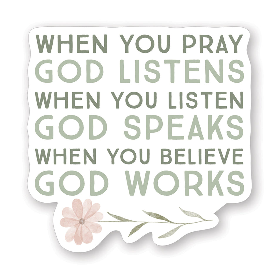 When You Pray God Stickers by Anchor Christian Distributors