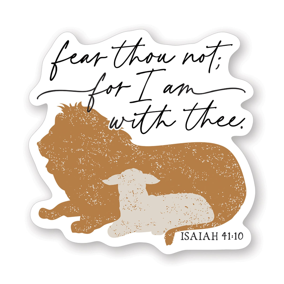 Fear Thou Not Lion Lamb Stickers by Anchor Christian Distributors
