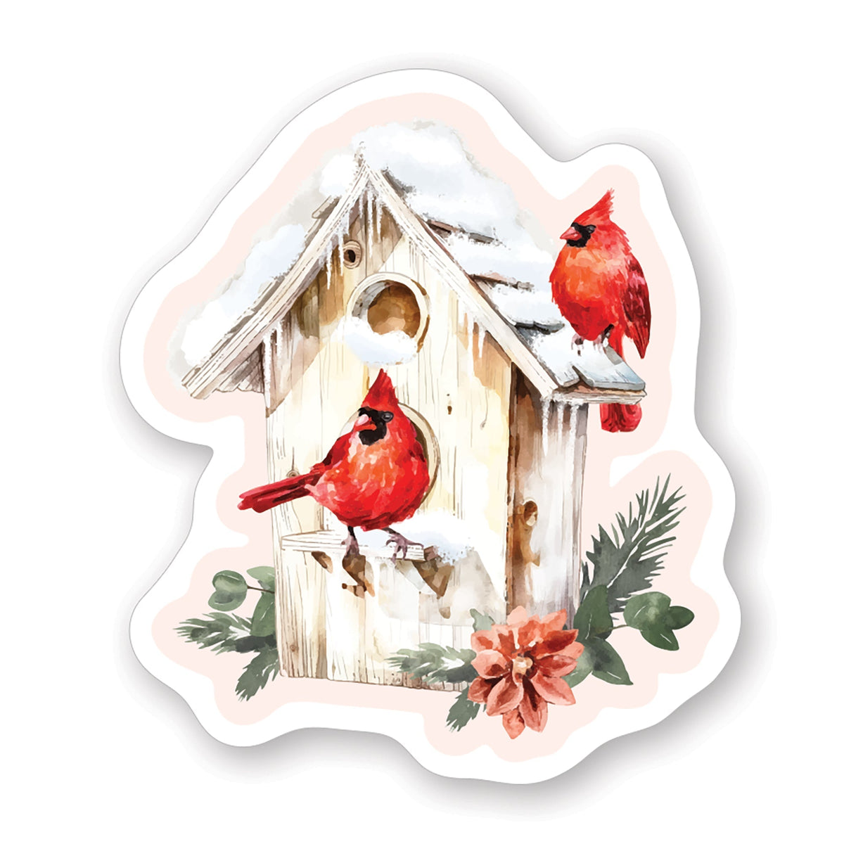 Cardinals Birdhouse Stickers by Anchor Christian Distributors
