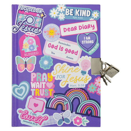 Shine for Jesus Stickers Secret Diary by Christian Art Gifts