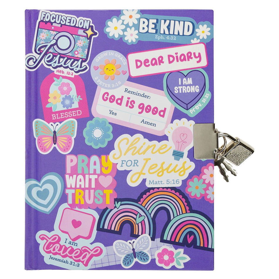 Shine for Jesus Stickers Secret Diary by Christian Art Gifts