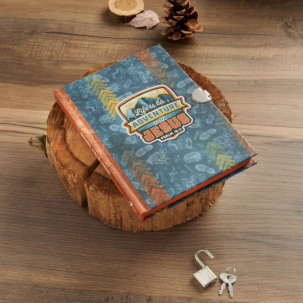 Adventure with Jesus Glow In The Dark Secret Diary - Psalm 16:11 by Christian Art Gifts, product view 2