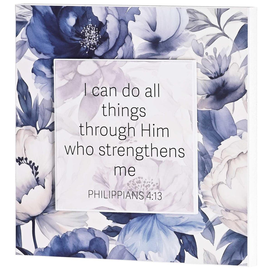 Stacked Wall Plaque I Can Do All Things by Dicksons