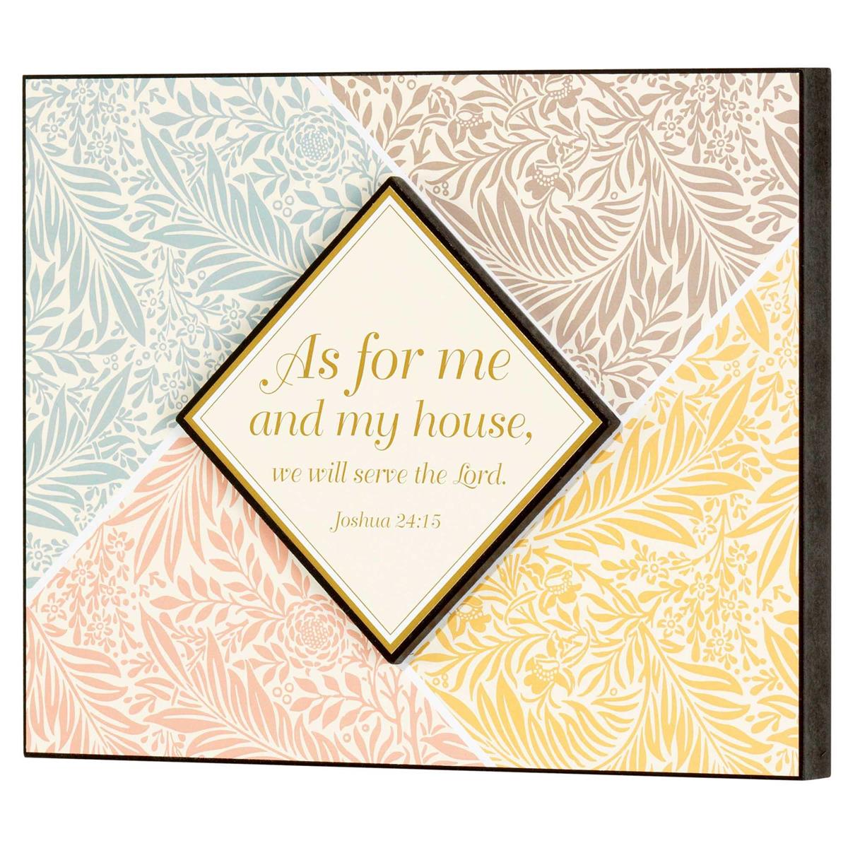 As for Me and My House We Serve The Lord 8 x 10 MDF Decorative Wall Plaque by Dicksons