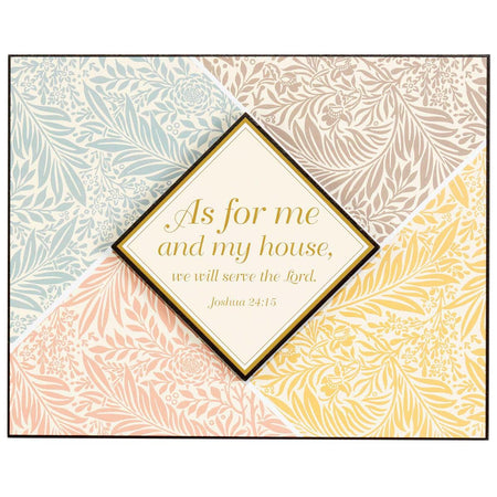 As for Me and My House We Serve The Lord 8 x 10 MDF Decorative Wall Plaque by Dicksons, product view 2