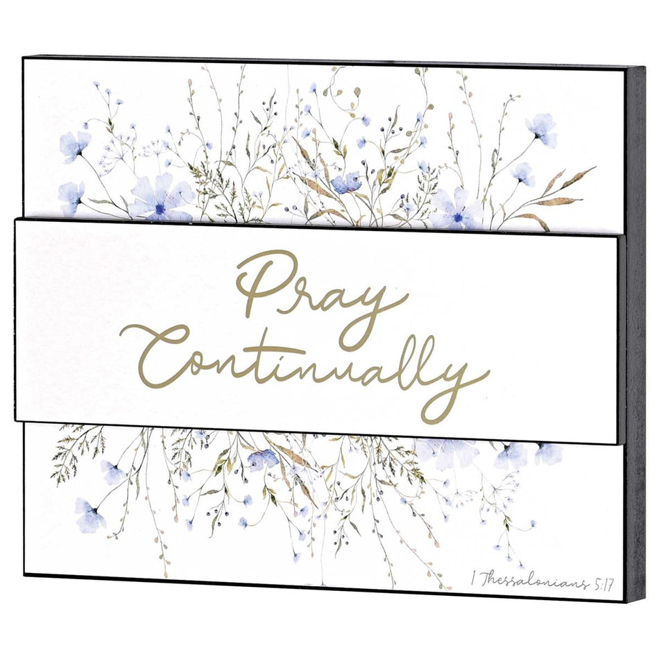 Stacked Wall Plaque Pray Continually by Dicksons