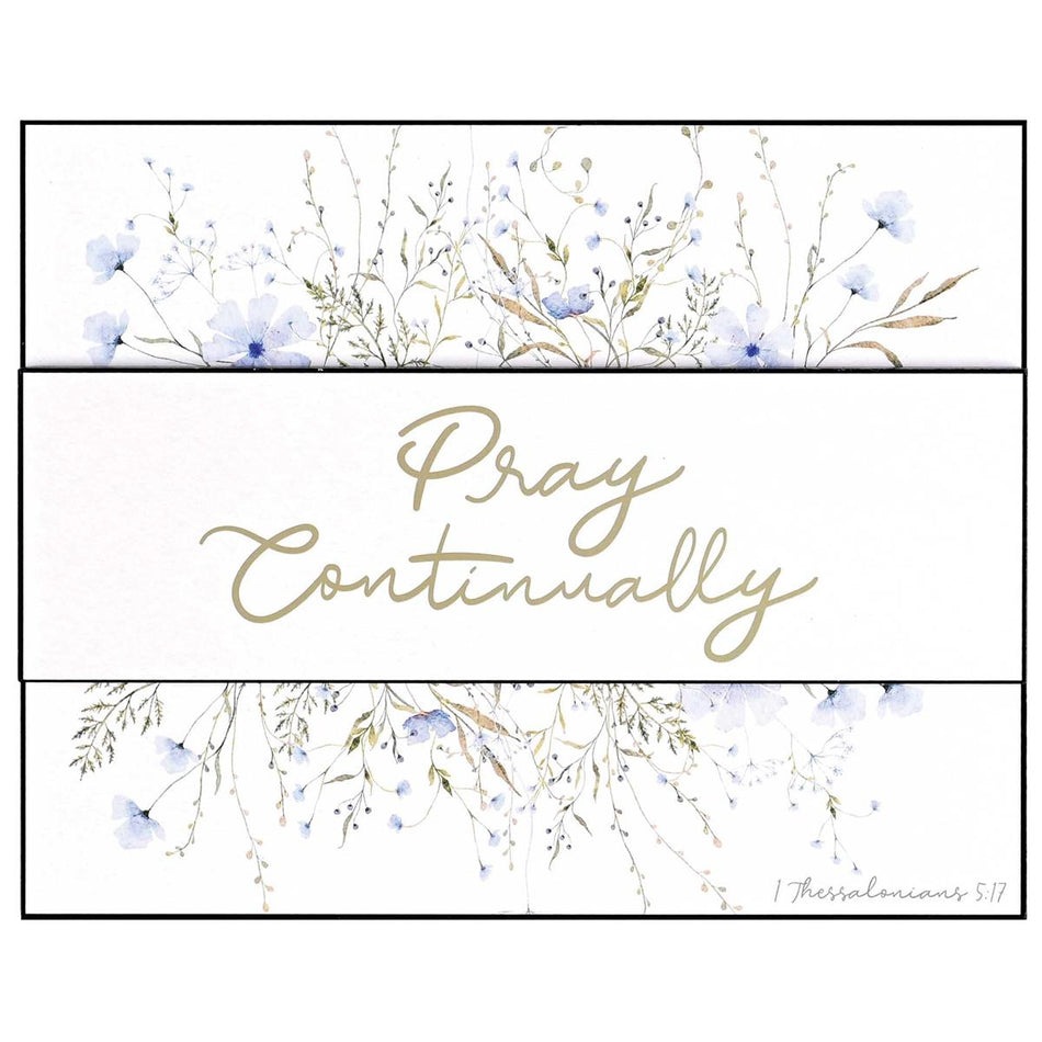 Stacked Wall Plaque Pray Continually by Dicksons, product view 2