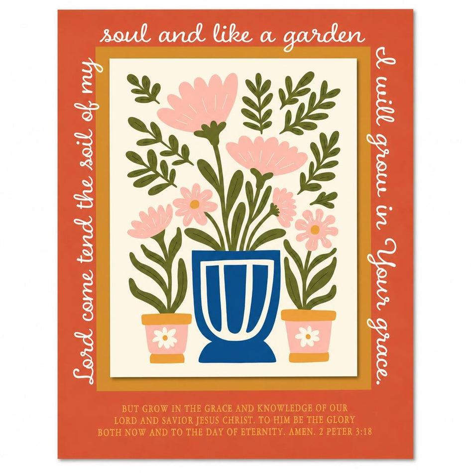 Stacked Wall Plaque Lord Come Tend Soil by Dicksons
