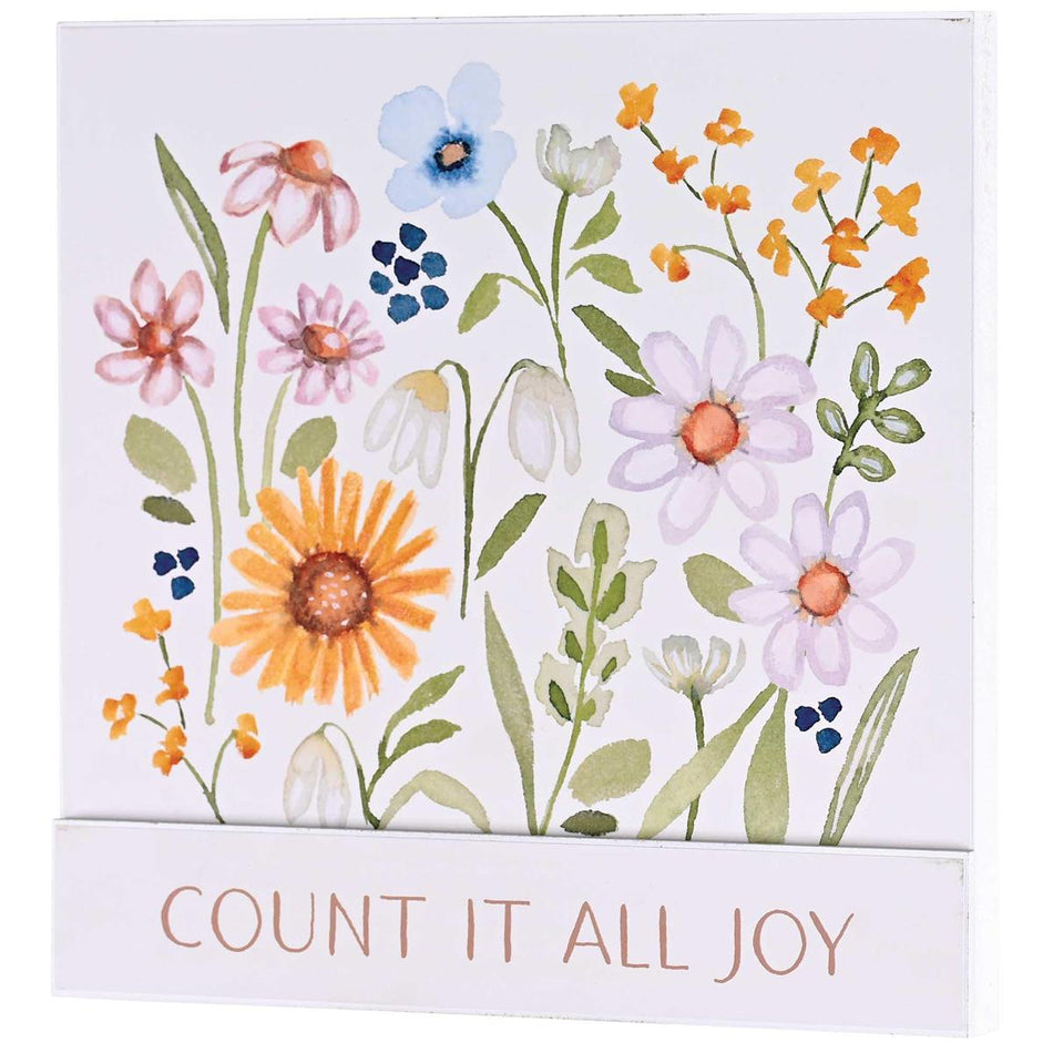 Stacked Wall Plaque Count It All Joy by Dicksons