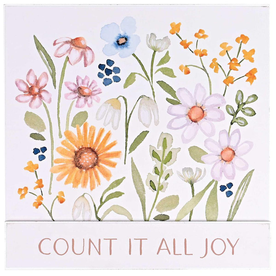 Stacked Wall Plaque Count It All Joy by Dicksons, product view 2