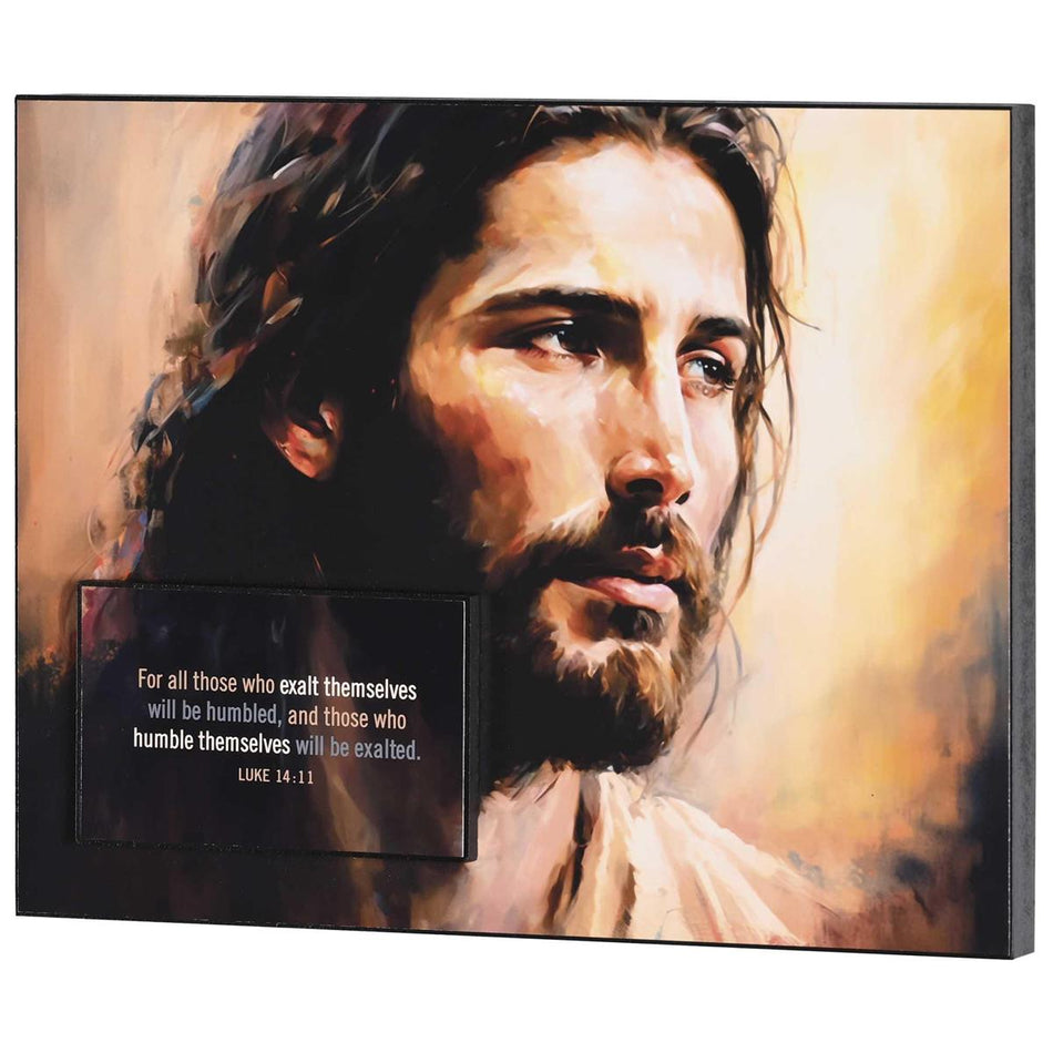 Stacked Wall Plaque For All Luke 14:11 by Dicksons