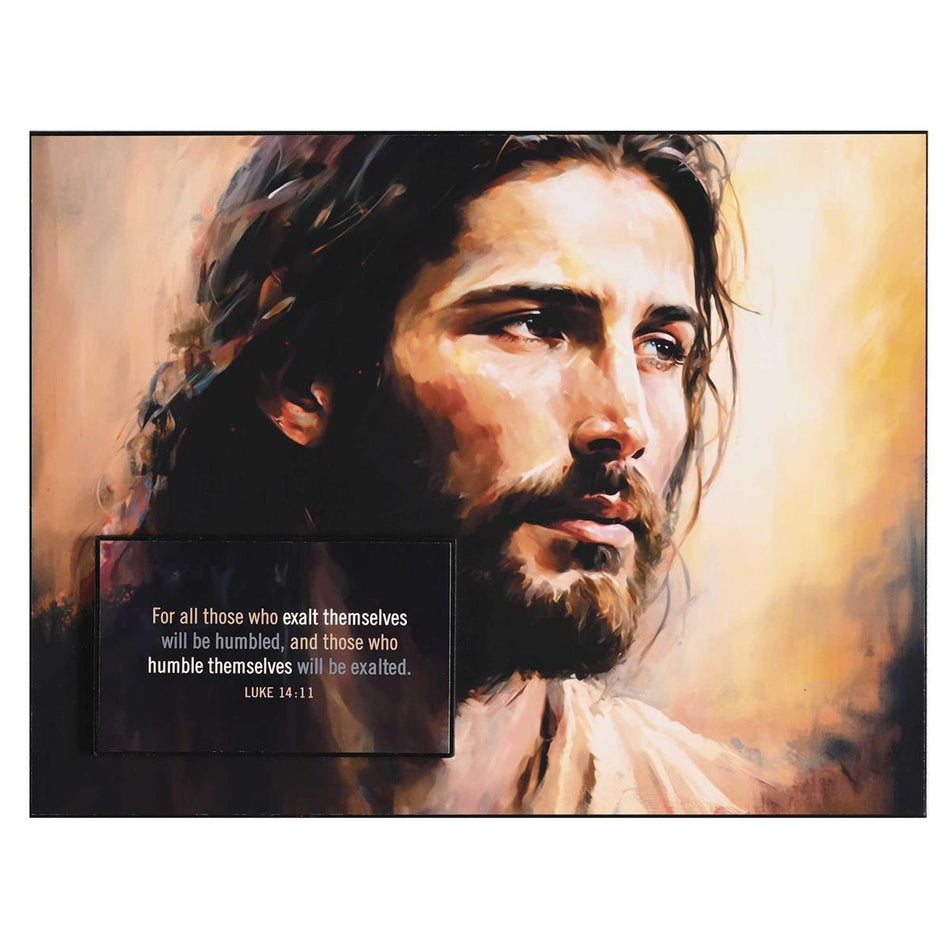 Stacked Wall Plaque For All Luke 14:11 by Dicksons, product view 2