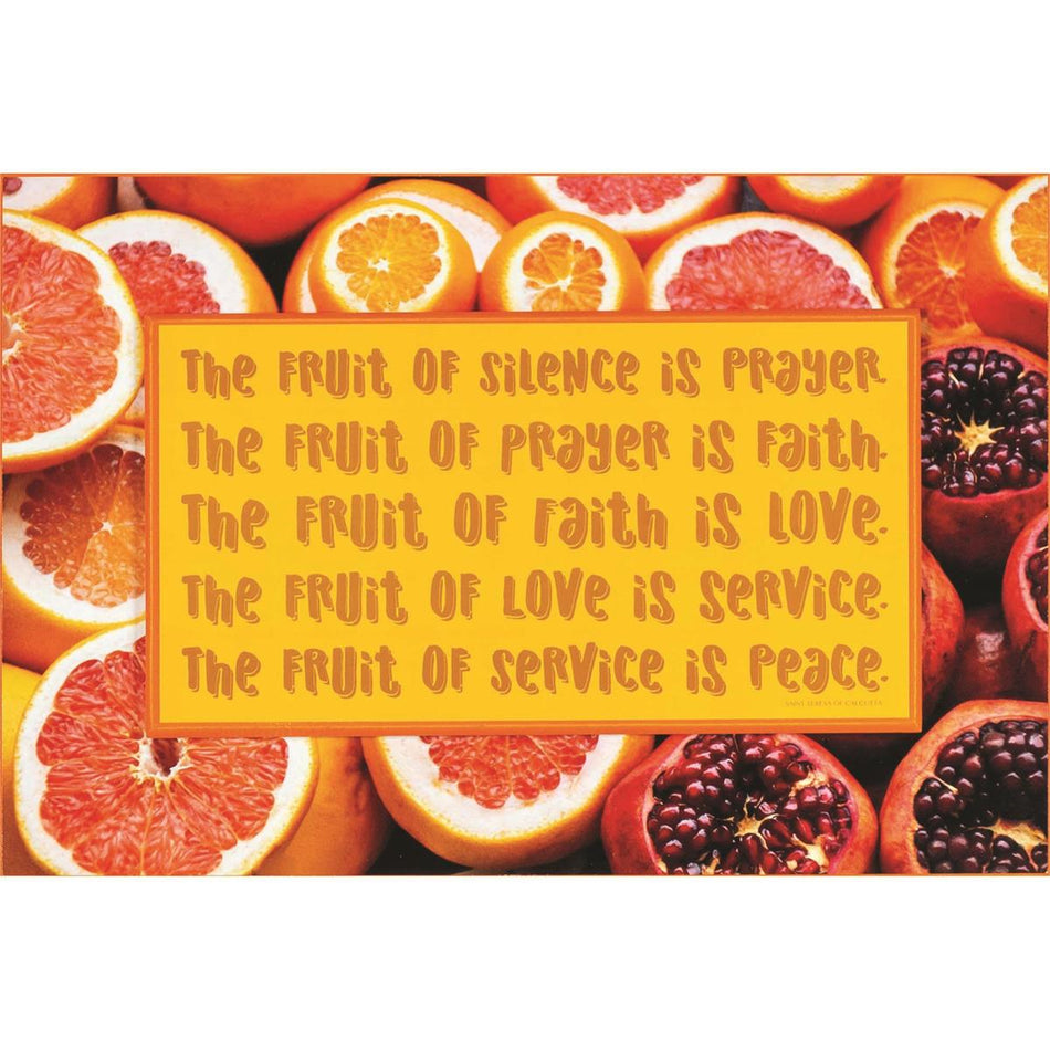 Plaque STACK FRUIT IS PRAYER MDF 15x10 by Dicksons
