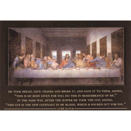 Plaque Stack Last Supper Lk 22:19-20 MDF by Dicksons