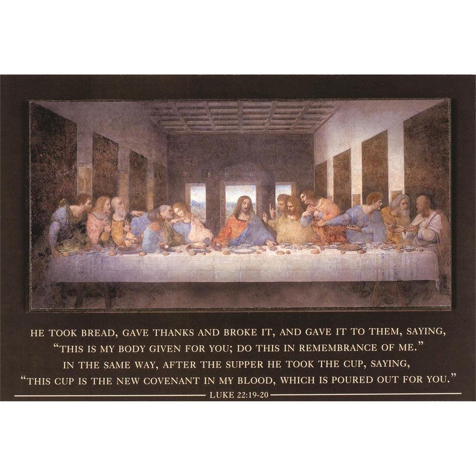 Plaque Stack Last Supper Lk 22:19-20 MDF by Dicksons