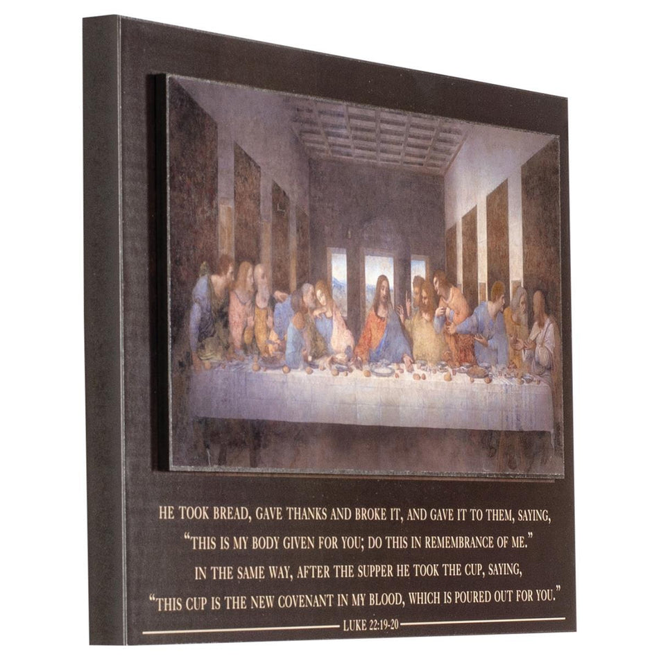 Plaque Stack Last Supper Lk 22:19-20 MDF by Dicksons, product view 2