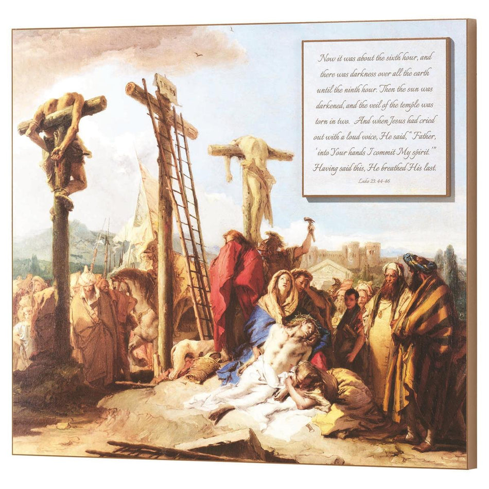 The Sixth Hour At The Foot Of The Cross Multicolor 16 x 14 MDF Wall Plaque Art by Dicksons