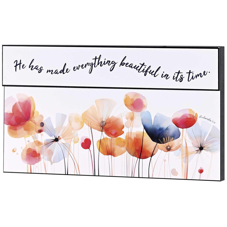 He Made Everything Beautiful, Ecclesiastes 3:11 Multicolor 16 x 9 Inch MDF Wood by Dicksons