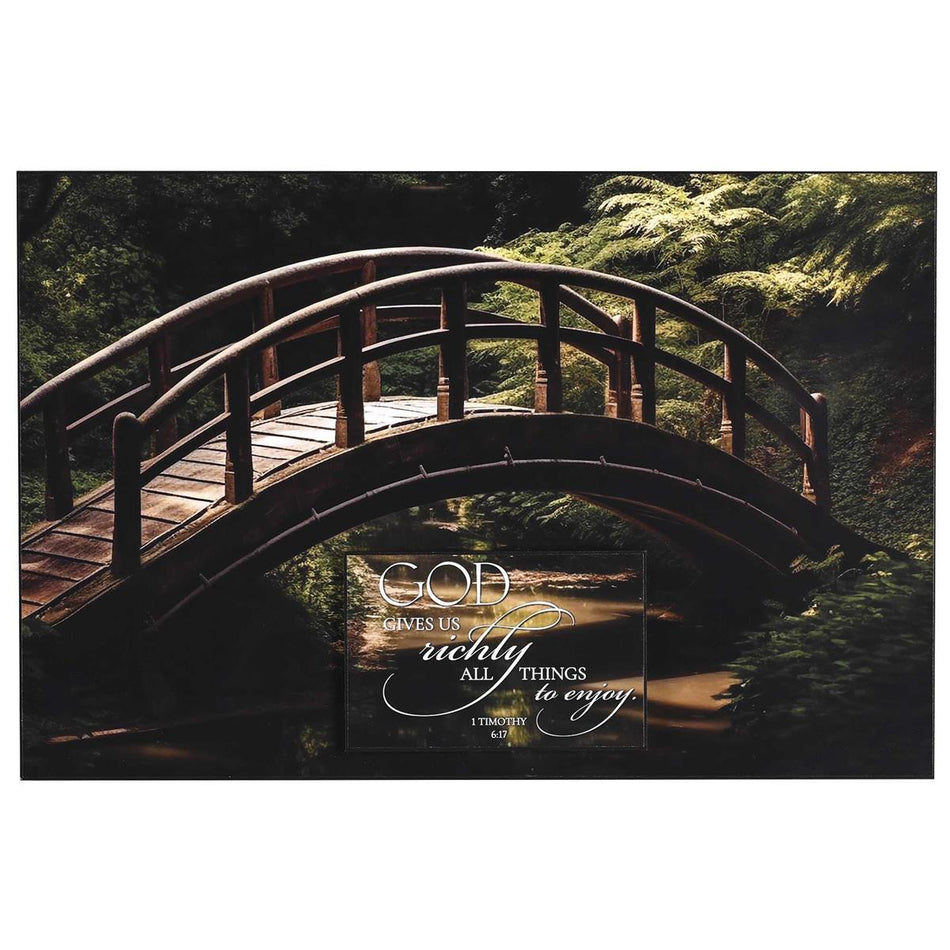Wall Plaque Nature God Gives Richly by Dicksons, product view 2