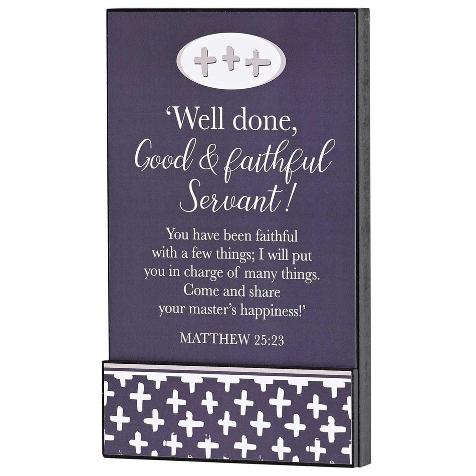 Stacked Wall Plaque Faithful Servant by Dicksons