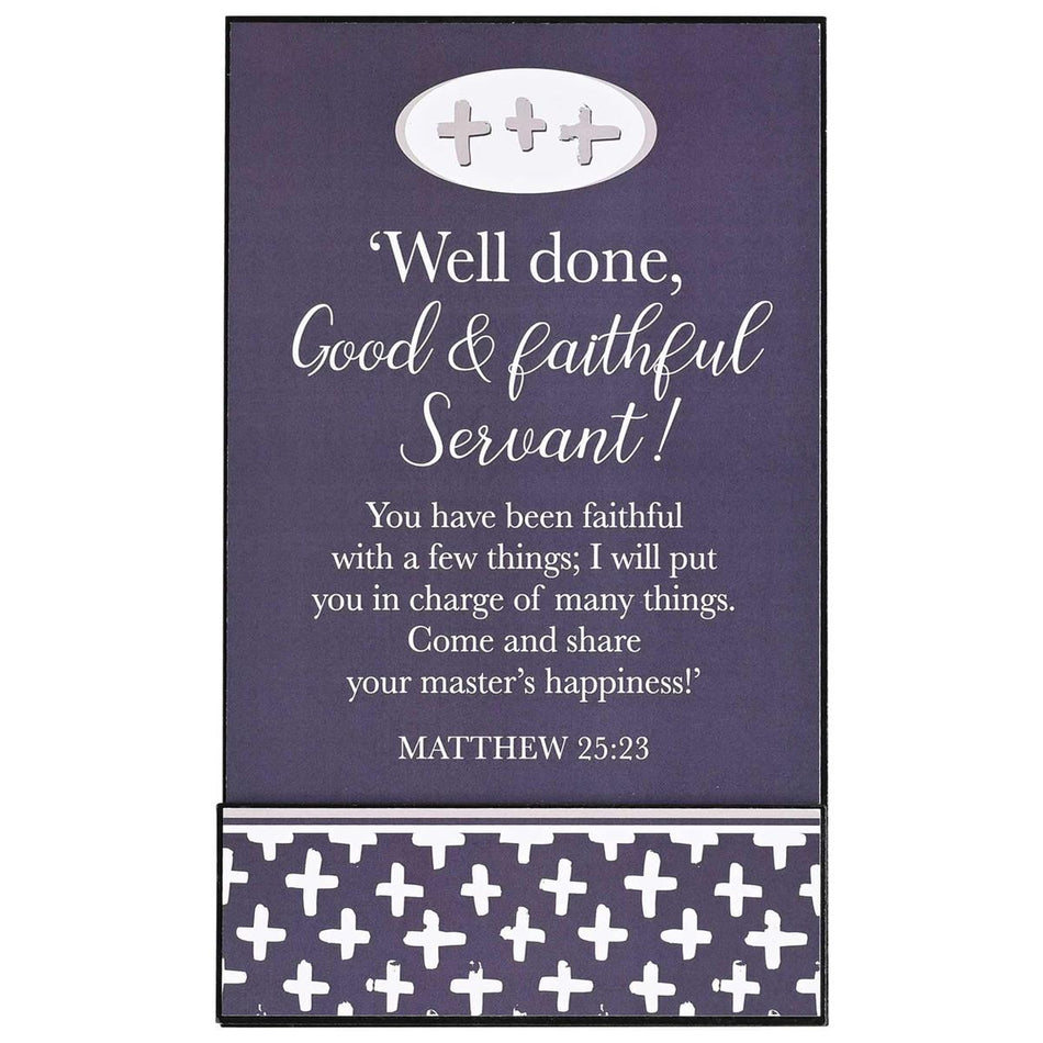 Stacked Wall Plaque Faithful Servant by Dicksons, product view 2