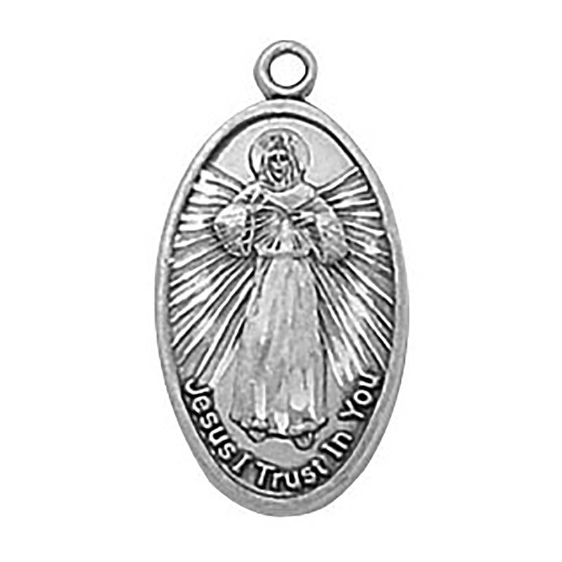 Sterling Silver Medal - Divine Mercy