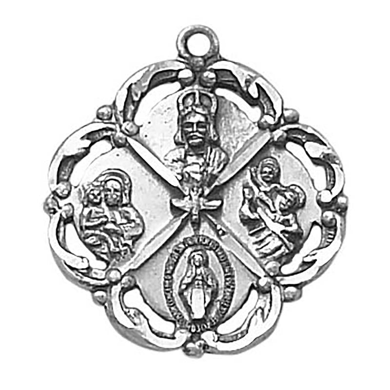 Sterling Silver Medal - Four Way Medal (SS4101)